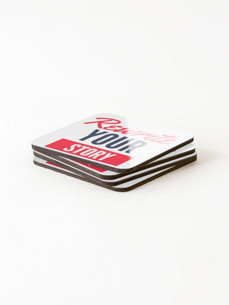 Thumbnail 4 of 5, Coasters (Set of 4), ReWrite Your Story designed and sold by Rochellie.
