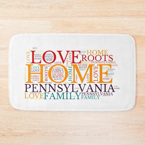 Item preview, Pennsylvania Home, Love, Roots and Family Map designed and sold by marosharaf.