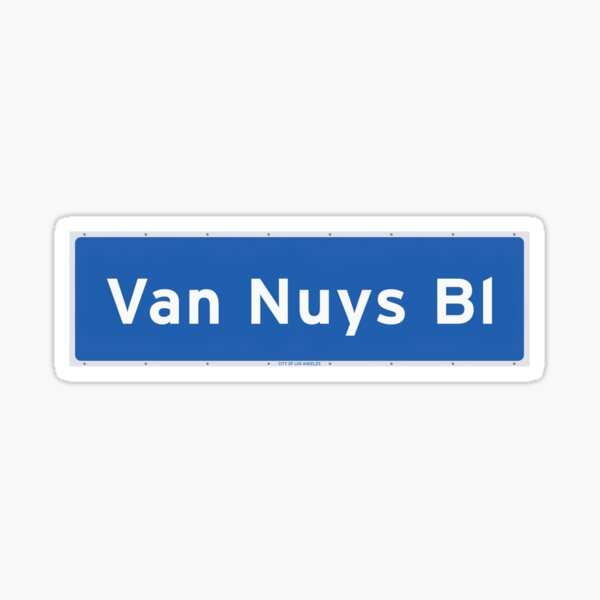 Item preview, Van Nuys Boulevard Los Angeles Street Sign designed and sold by trqffic.