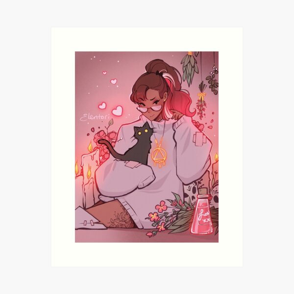 Item preview, Little Love Witch designed and sold by Elentori.