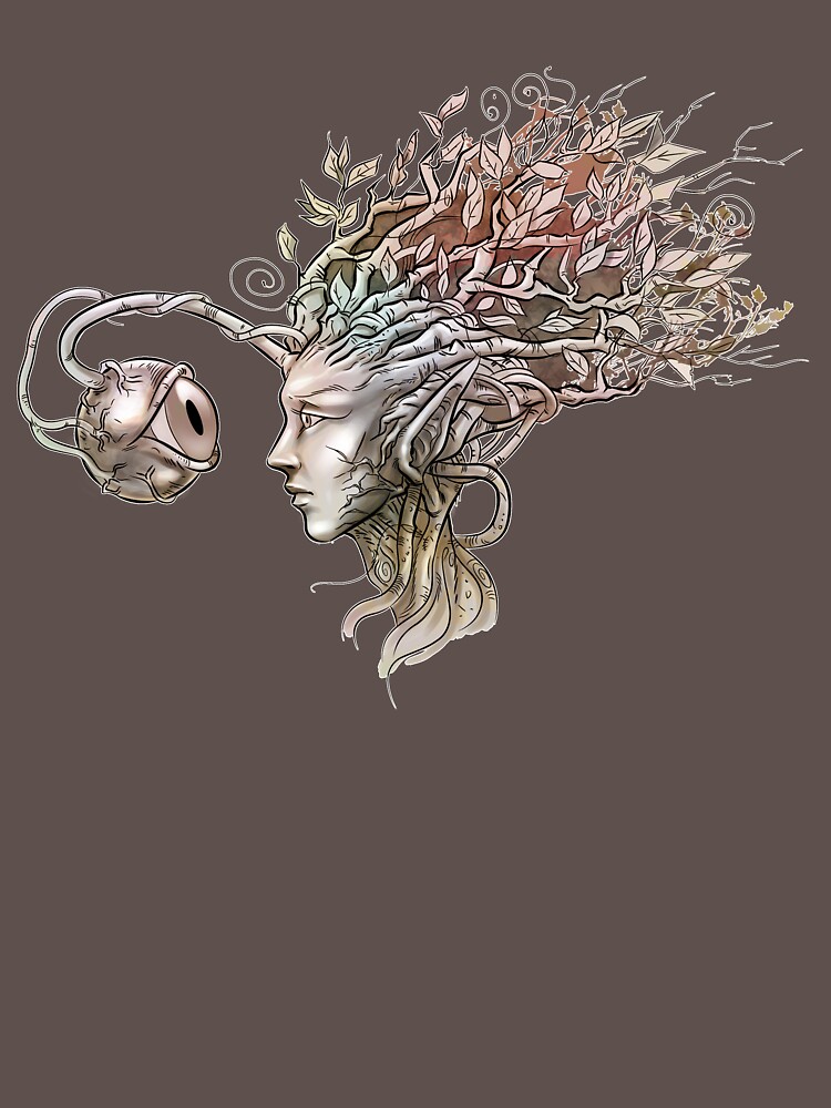 Observing the observer - nature inspired T-shirt by Zolicrayon