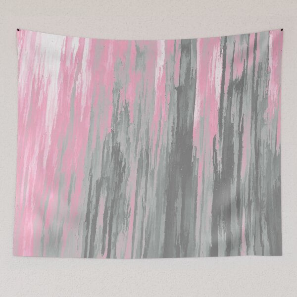 Item preview, Demigirl Pride Rough Vertical Stripes Paint Gradient designed and sold by Vernen Ink.