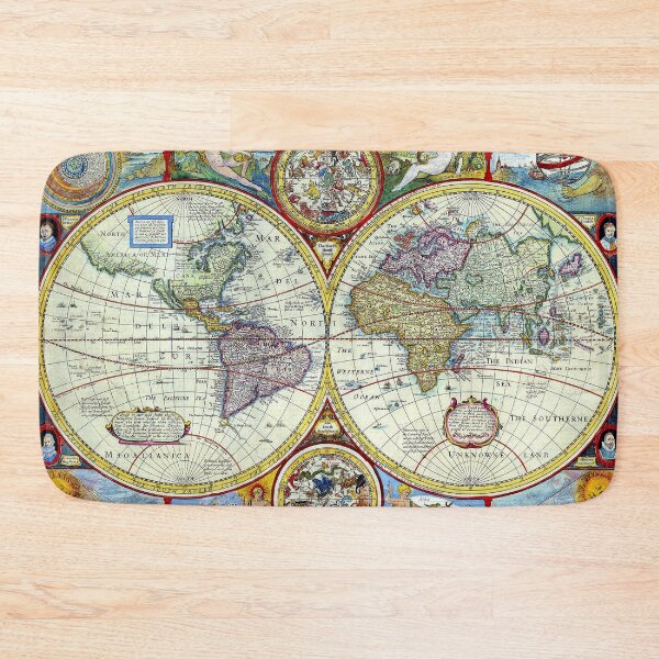 Item preview, Accurate Map of the World 1627 - John Speed - Ancient Maps designed and sold by Culturio.