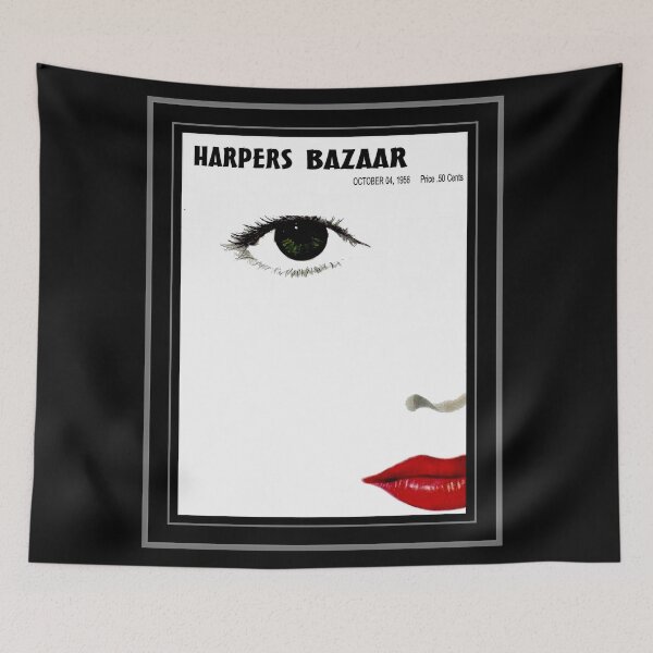 Item preview,  HARPERS BAZAAR : Vintage 1956 Magazine Beautiful Face Advertising Print designed and sold by posterbobs.