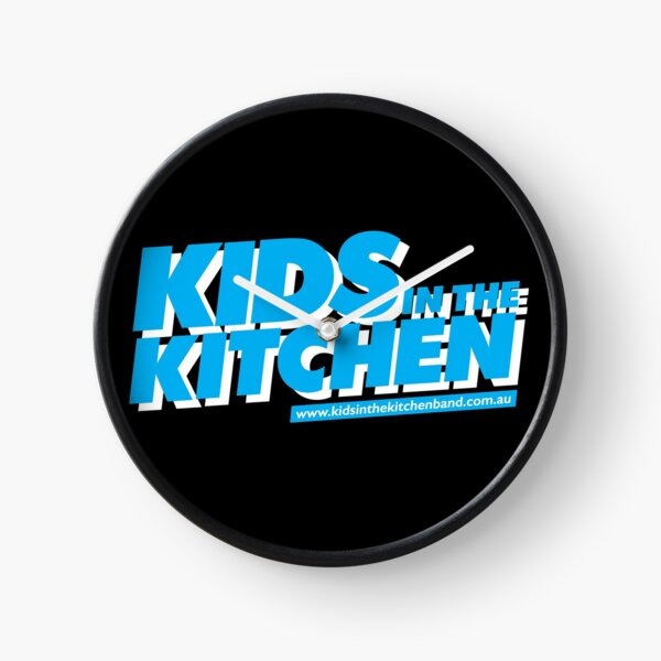 Kids in the Kitchen logo - blue Clock