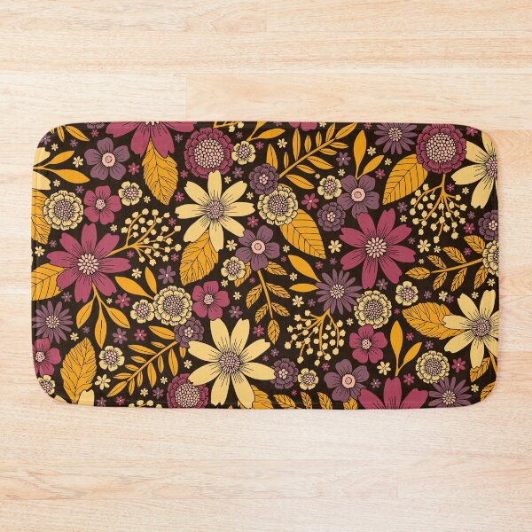 Item preview, Purple, Yellow, Magenta & Gold Floral Pattern designed and sold by somecallmebeth.