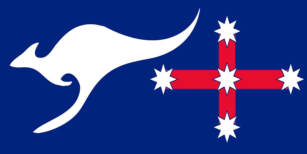 "New Australian Flag Design AFL1" by VooKoo Redbubble