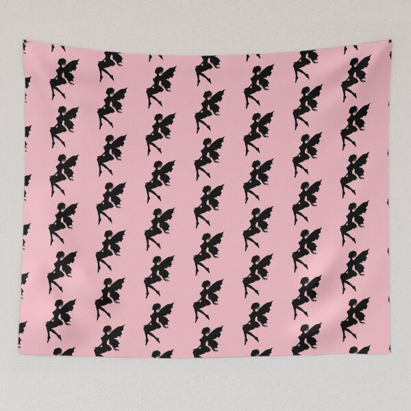 Item preview, SILHOUETTE FAIRY ON PINK designed and sold by PetsandBeyond.