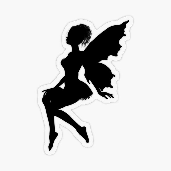 Fairy Silhouettes with Words Fairy Dust Graphic by CatgoDigital