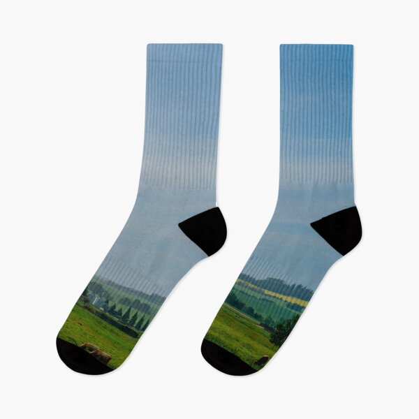 Item preview, Farm with grazing cattle designed and sold by StevenElliot.