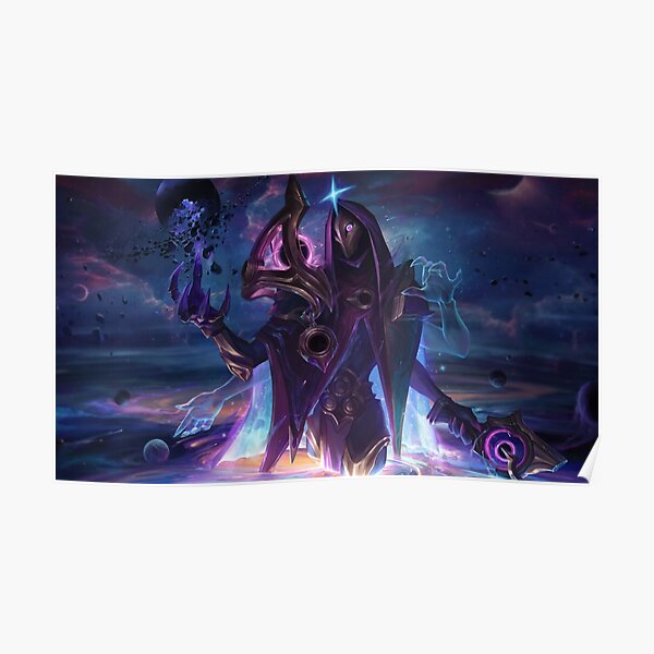 Dark Cosmic Jhin Splash Art | League of Legends Poster