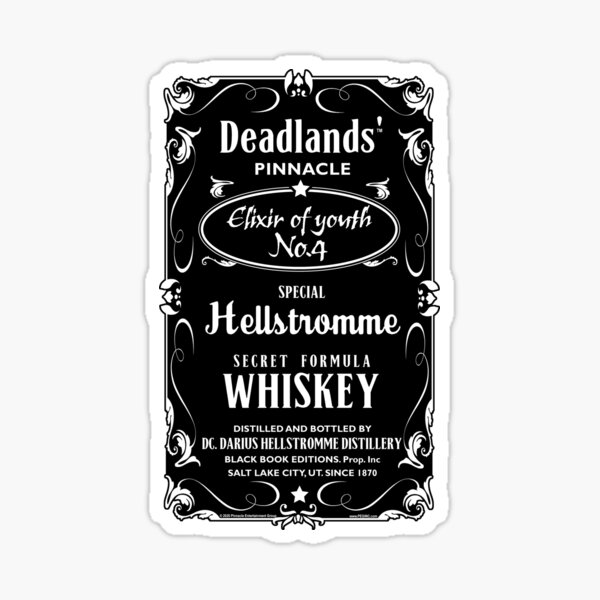 Hellstromme Secret Formula Whiskey Sticker