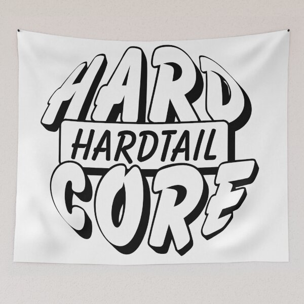 Item preview, Hardcore Hardtail Logo White designed and sold by HenrisKas.