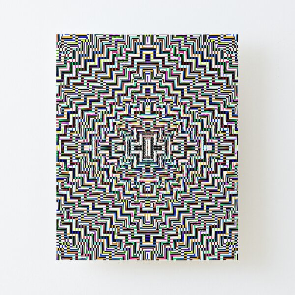 Psychedelic Hypnotic Visual Illusion Canvas Mounted Print