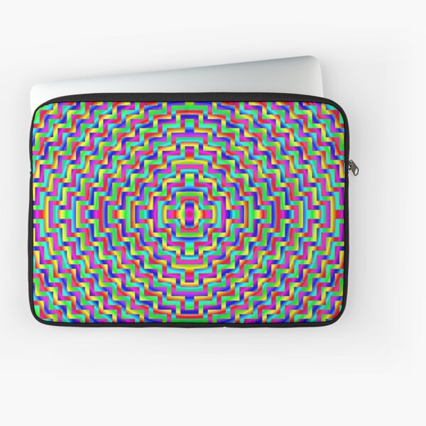 Psychedelic Hypnotic Visual Illusion Laptop Sleeve