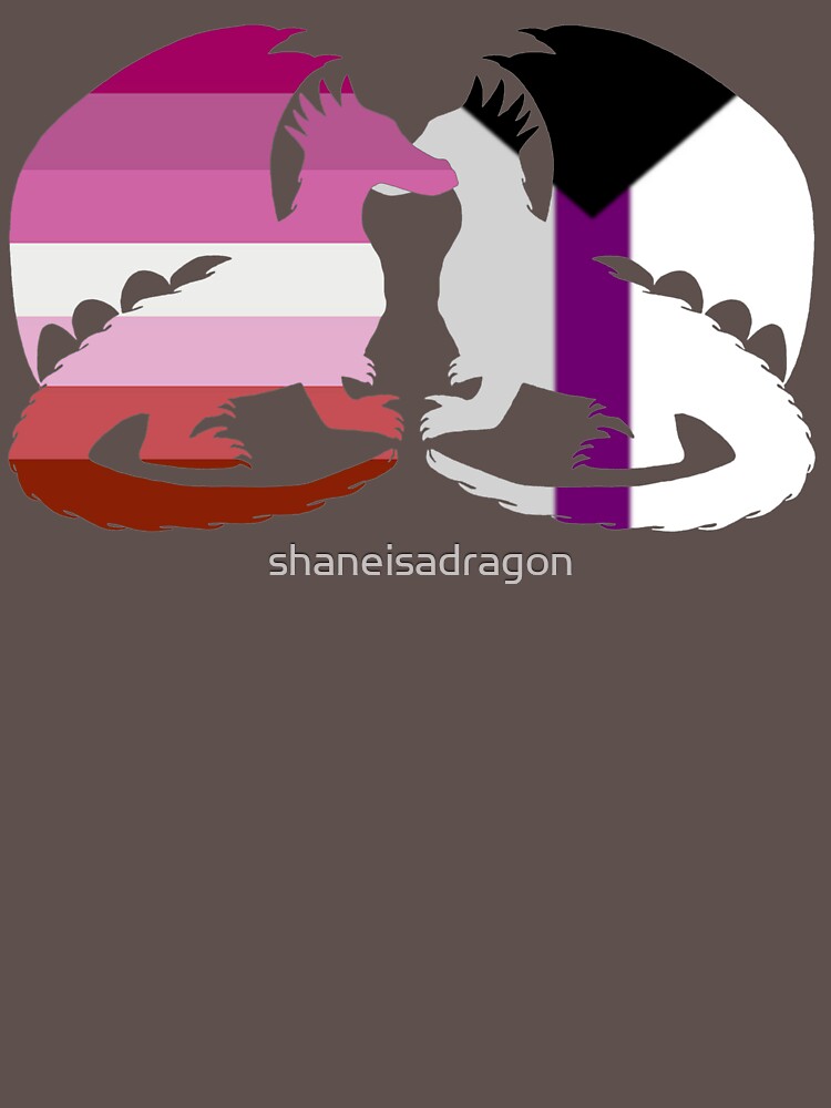 Demisexual Lesbian Pride Dragons T Shirt For Sale By Shaneisadragon