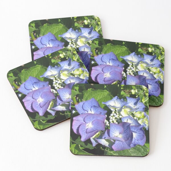 Item preview, Beautifully Blue - Sunlit Hydrangea Blossom designed and sold by BlueMoonRose.