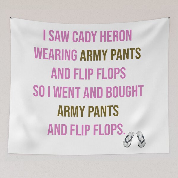 Item preview, Army Pants and Flip Flops - Mean Girls designed and sold by serendipitous08.