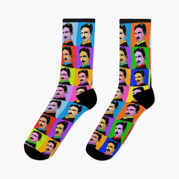 Item preview, Nikola Tesla Pop Art - Modern Art designed and sold by NirvanaxStudio.