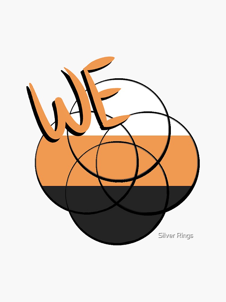 "System Pride "WE" Plural Emblem" Sticker for Sale by SilverWings