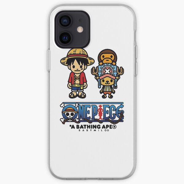 Bape Baby Milo One Piece Rare Collab, One Piece x Bape Coque souple iPhone