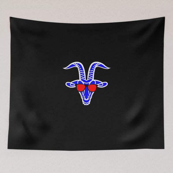 Item preview, Blue Goat with sunglasses designed and sold by ScapegoatPrints.