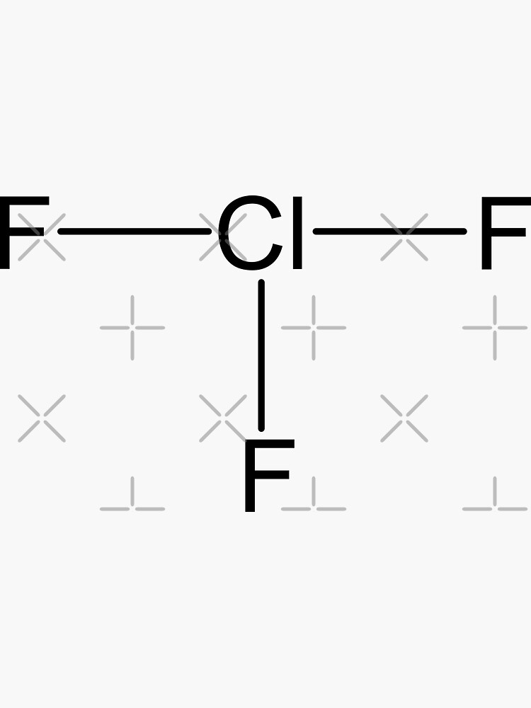 "Chlorine Trifluoride ClF3" Sticker by Zeeph Redbubble