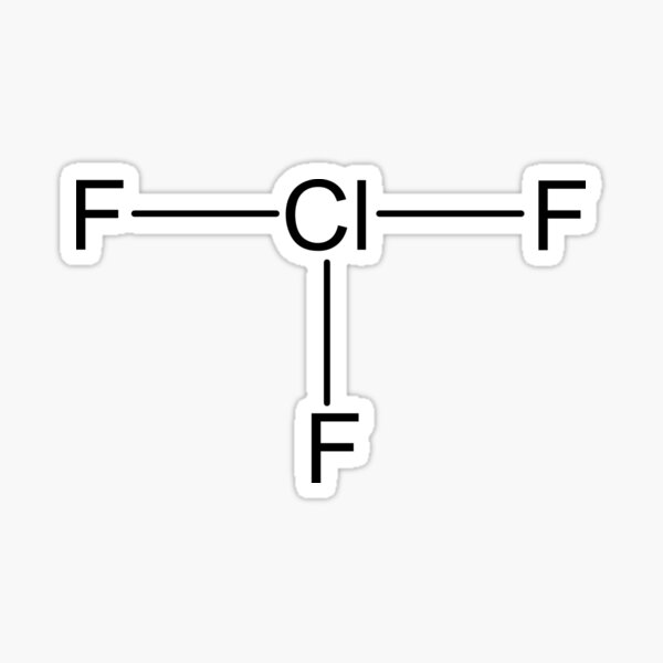 "Chlorine Trifluoride ClF3" Sticker by Zeeph Redbubble