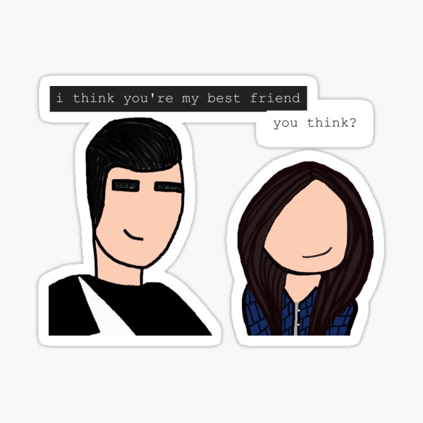 David and Stevie - BFF Sticker