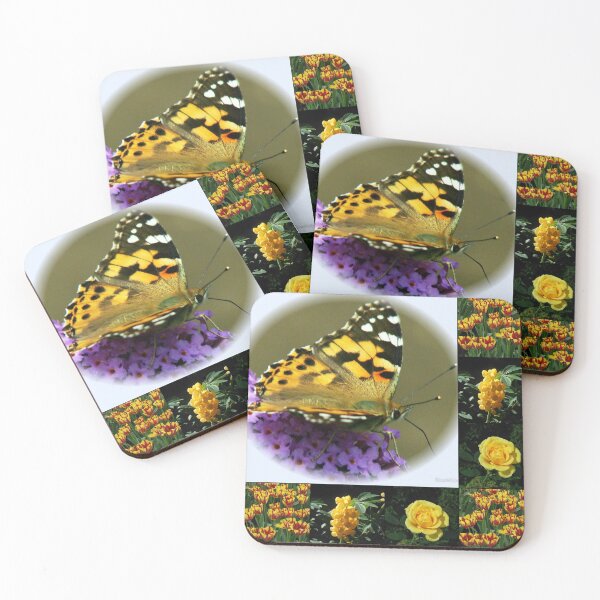 Item preview, Memories of Spring and Summer - Floral Collage featuring Painted Lady designed and sold by BlueMoonRose.