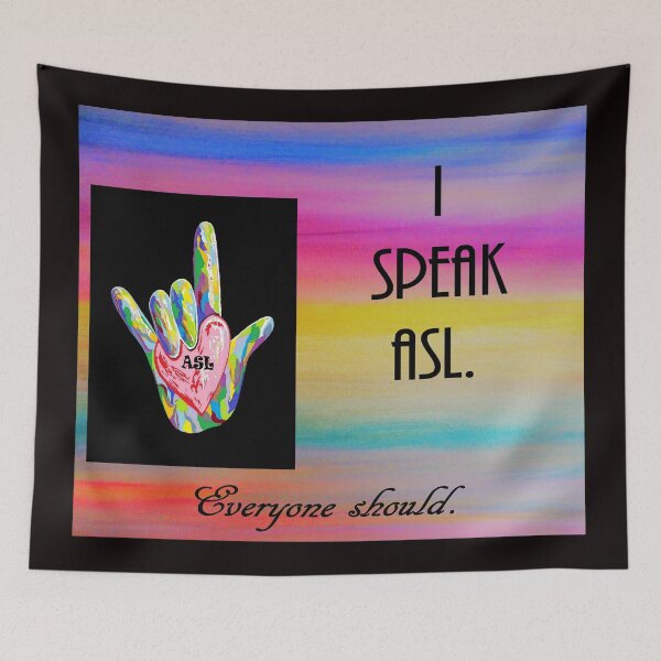 Item preview, I Speak ASL Everyone Should designed and sold by EloiseArt.