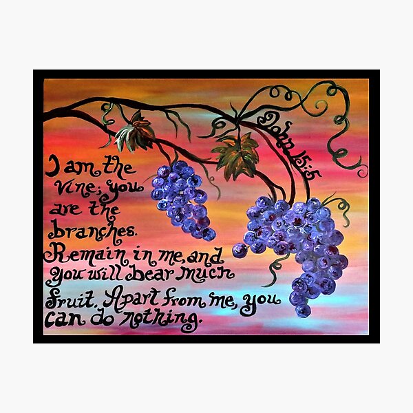 I am the Vine Photographic Print