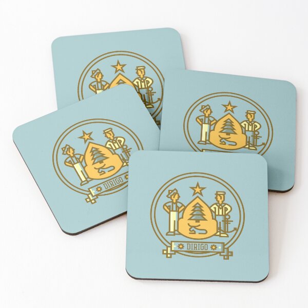 Item preview, Maine Crest designed and sold by DarumaCreative's Shop.