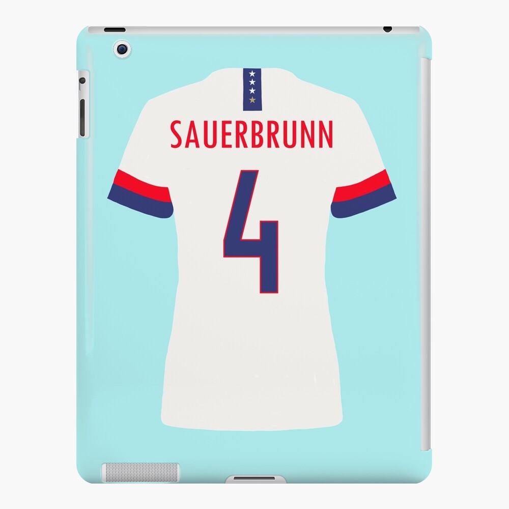 Alex Morgan Red USWNT Jersey Sticker for Sale by mappsart