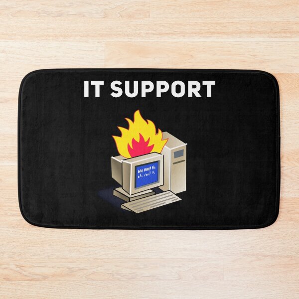 Item preview, IT Support Funny Tech Support Computer Fire BDOS designed and sold by Joepseudo.