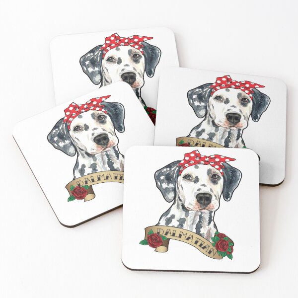 Item preview, Dalmatian Gift For A Dog Mom Cute Bandanna Tattoo Illustration  designed and sold by JessieJune.