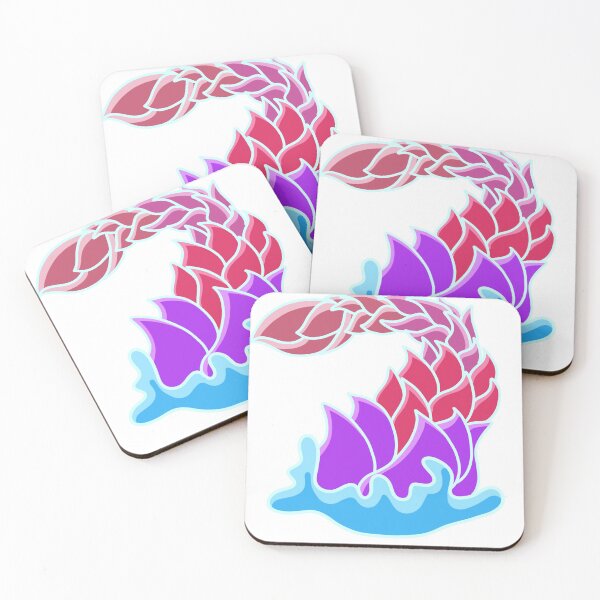 Item preview, Flower petal splashing mermaid tail designed and sold by TealLeaf.