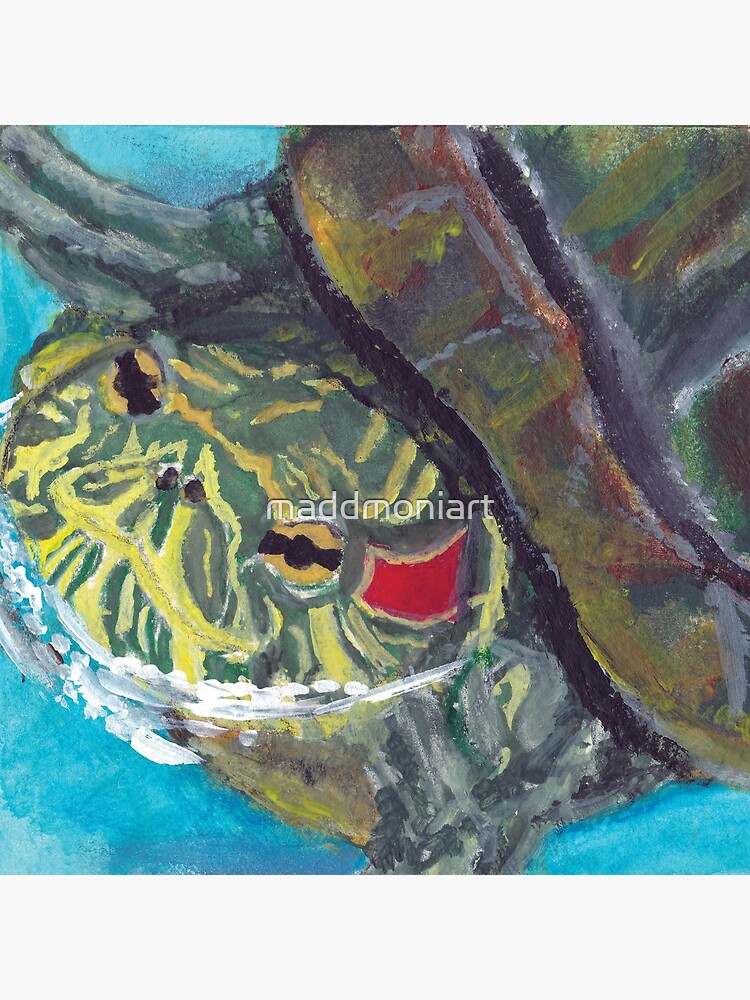 Red Eared Slider by maddmoniart