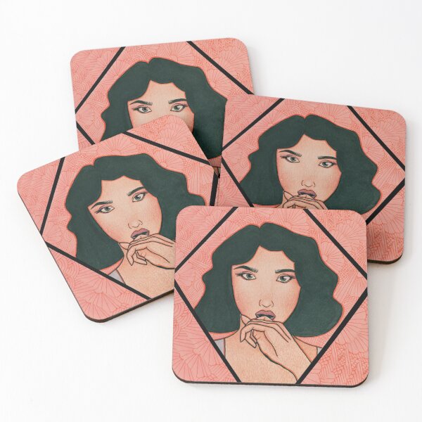 Item preview, Girl with Red Flowers 2 designed and sold by Alyssa Poletti.