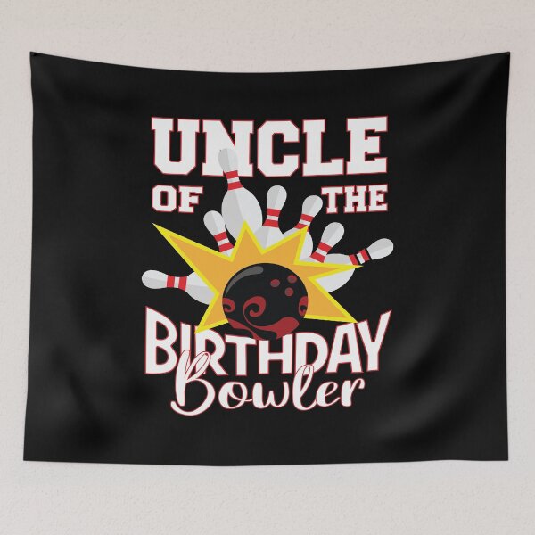 Item preview, Uncle Of The Birthday Bowler Kid Bowling Party print designed and sold by Grabitees.