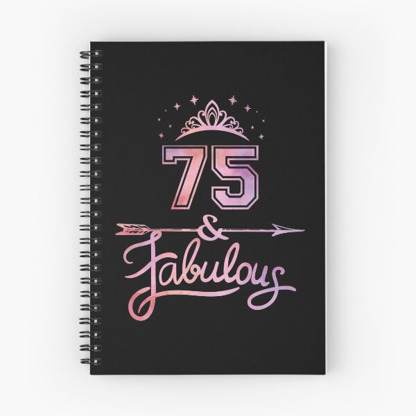 Item preview, Women 75 Years Old And Fabulous Happy 75th Birthday design designed and sold by Grabitees.