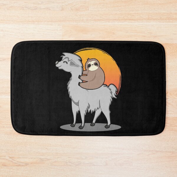 Item preview, Llama alpaca with sloth animal gift designed and sold by redshirtz.