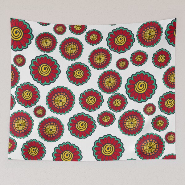 Item preview, Red flowers designed and sold by Rusembell.