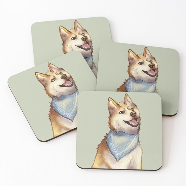 Artikelvorschau, Roter Husky - Goldener Husky - Hundebandana Art.-Nr entworfen und verkauft von Sirieht.