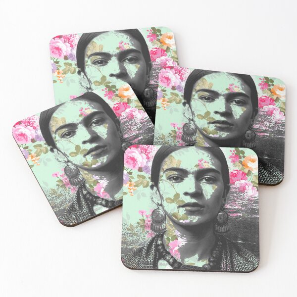 Item preview, Frida Kahlo Floral Portrait designed and sold by VanessaCreates.