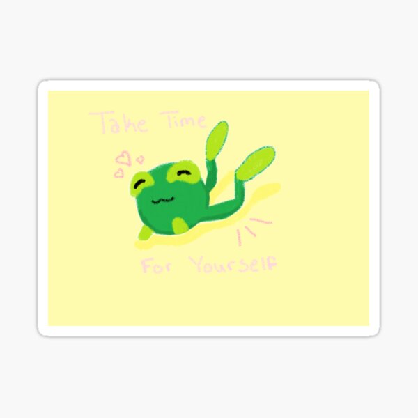 Take Time Froggy Sticker