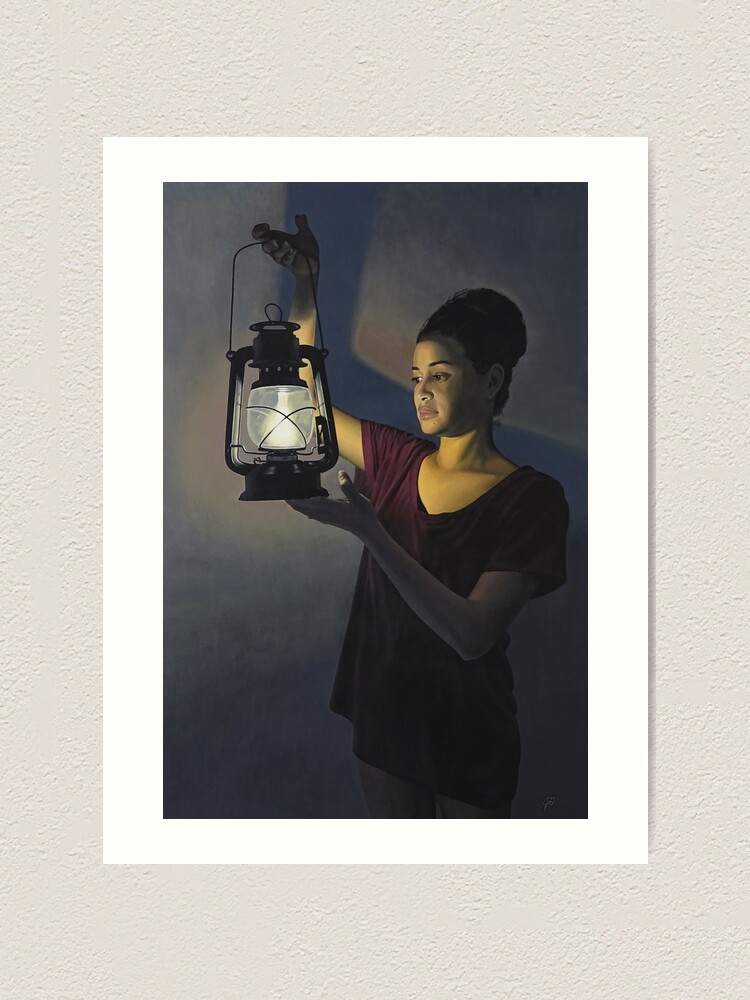 Vista alternativa de Lámina artística Luz de noche