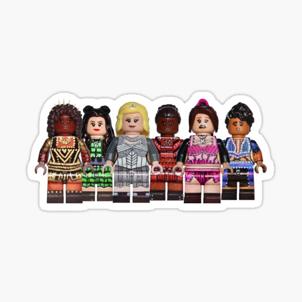 Full Cast - Six - Broadway Bricks Sticker