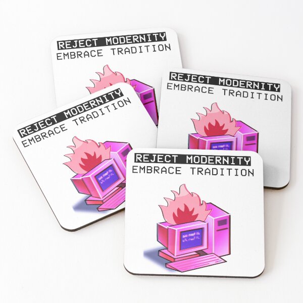 Item preview, Reject Modernity Embrace Tradition Vaporwave Computer designed and sold by Joepseudo.