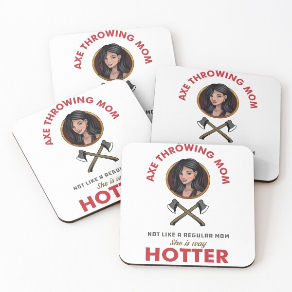 Item preview, Axe Throwing Mom Not Like A Regular Mom She Is Way Hotter Light designed and sold by funnierthanthou.